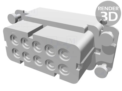 Conector HDC inserturi contact 10+PE foto