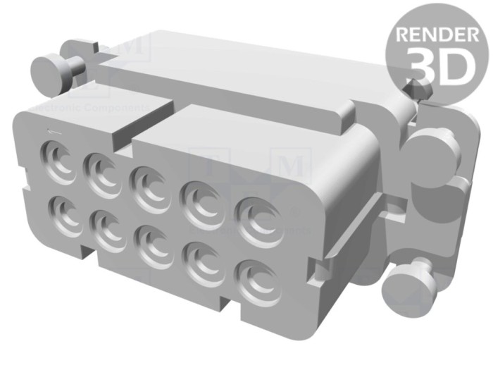 Conector HDC inserturi contact 10+PE