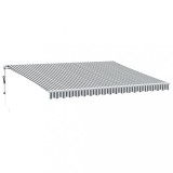 Cumpara ieftin Copertina retractabila automat, antracit/alb, 450x350 cm