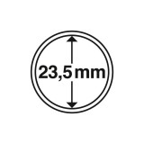 Capsule pentru monede, diametru interior 23.5mm, cutie 10buc.