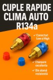 Cuple Rapide Climatizare Auto R134a &ndash; Set Profesional LOW/HIGH pentru Service și &Icirc;ncărcare Freon