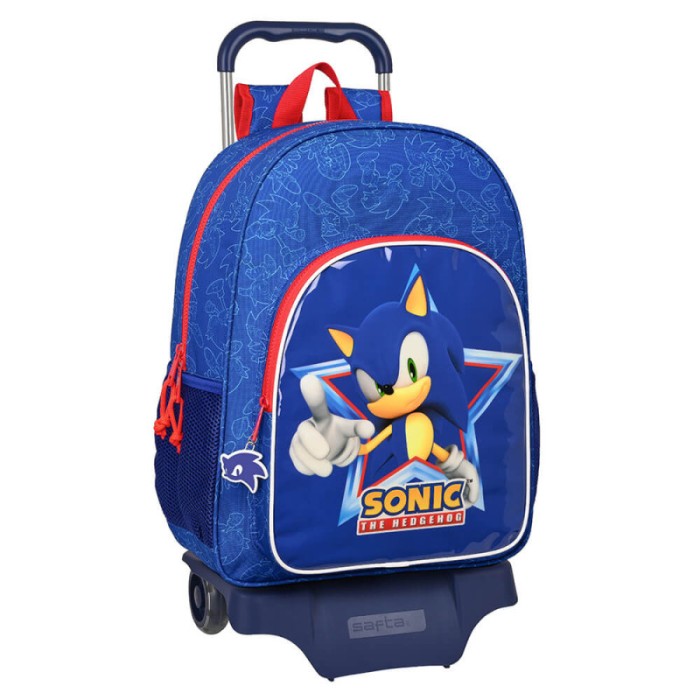 Ghiozdan cu troler scoala Sonic Let&#039;s Roll