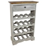 VidaXL Suport sticle de vin, 55x23x85 cm, lemn masiv de mahon