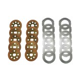Set discuri frictiune 222x49.5x3.9mm Z=15, placa 240x140x3.8mm pentru JCB 1700B, 214, 215, 216, 217, 3C, 3CX, 3D, 3DX, 4C, 4CN, 4CX OEM 450-10224/450-