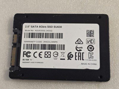 Solid-State Drive (SSD) ADATA SU630, 240GB, 2.5&amp;quot;, SATA III - teste reale foto