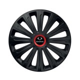 Cumpara ieftin Set 4 capace roti Negre Cu Inel Rosu Trend R16 pentru gama auto SsangYoung, Autohelix MSA