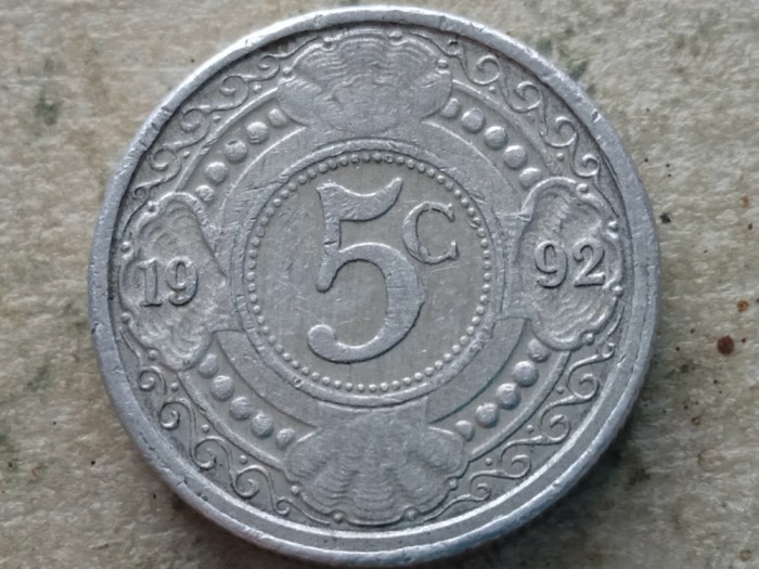 ANTILELE OLANDEZE-5 CENTS 1992