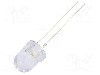Dioda LED 8mm, portocalie, convex, 5V, OPTOSUPPLY - OSO5PA8131A-5V