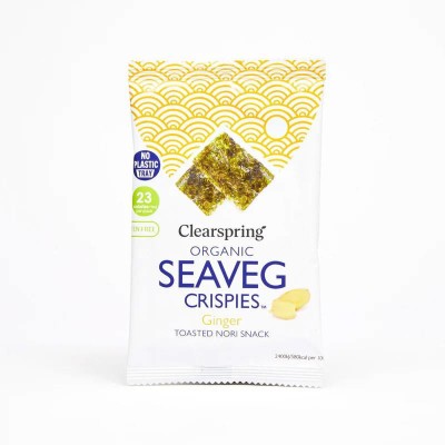 Alge Nori Snack Ghimbir Bio 4 grame Clearspring foto