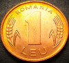 Moneda 1 LEU - ROMANIA, anul 1993 *cod 4009 = UNC GRADABILA - luciu batere