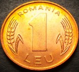 Cumpara ieftin Moneda 1 LEU - ROMANIA, anul 1993 *cod 4009 = UNC GRADABILA - luciu batere