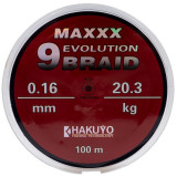 Fir textil MAXX EVOLUTION 9 BRAID Hakuyo, 100m, 0.25 mm