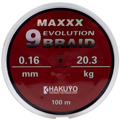 Fir textil MAXX EVOLUTION 9 BRAID Hakuyo, 100m, 0.25 mm foto