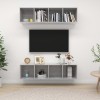 VidaXL Dulapuri TV montate pe perete, 2 buc., gri beton, PAL