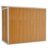 Cumpara ieftin Sopron gradina/montaj perete maro 118x194x178cm otel galvanizat