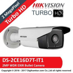 Camera supraveghere exterior Hikvision TurboHD DS-2CE16D7T-IT1, 2 MP, IR 20 m, 2.8 mm foto