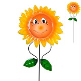 Stick Decorativ Metalic Soare Galben &ndash; Decorați Spațiul, CMCLASS