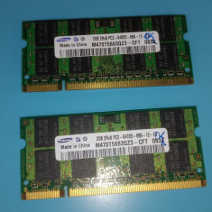 Memorii laptop DDR2 4Gb 2x 2Gb 800Mhz PC2-6400S Samsung