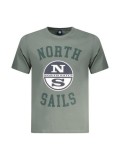 Cumpara ieftin North Sails Tricou barbati, cu imprimeu cu logo si text, Regular fit, Verde, S