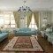 Covor pentru living, model multicolor rustic