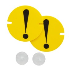 Set semne incepator cu ventuze, Mega Drive, Plastic, Galben, 2 bucati