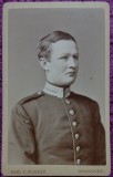 Fotografie tip CDV, Militar german, sfarsit de secol XIX