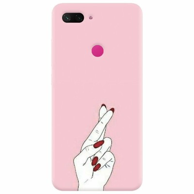 Husa silicon pentru Xiaomi Mi 8 Lite, Pink Finger Cross foto