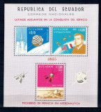 Ecuador 1966 - Cosmonautica, bloc neuzat