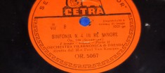 placa gramofon patefon - CETRA SINFONIA NR 4 -IN RE MINORE - OP. 120 SCHUMANN