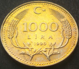 Cumpara ieftin Moneda 1000 LIRE - TURCIA, anul 1990 * cod 1428 = A.UNC, Europa