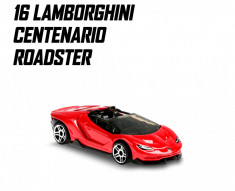 &amp;#039;16 lamborghini centenario roadster hot wheels 2/5 hw roadsters 2020 foto