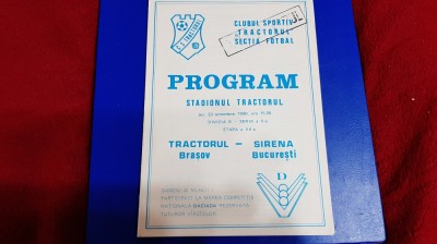 program Tractorul Brasov - Sirena Buc. foto