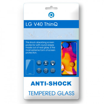 LG V40 ThinQ (LMV405 V405EBW) Sticlă călită neagră foto