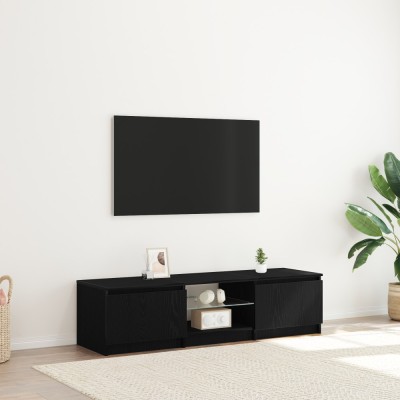 vidaXL Cabinet TV Negru 140 x 38.5 x 36 cm Lemn compozit 862563 foto