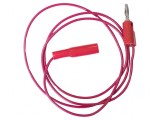Cablu de măsurare 5A mufă banană 4 mm cu clemă crocodil roşie