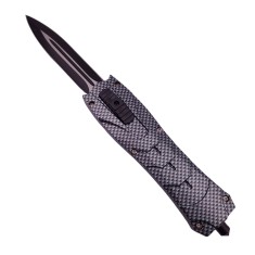 Briceag automat de vanatoare IdeallStore&reg;, PVC, Futuristic Blade, 23 cm, gri