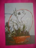 HOPCT 11472 -CP FELICITARE FLORI- ROMANIA-NECIRCULATA