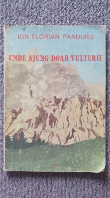 Unde ajung doar vulturii, Ion Florian Panduru, ed Facla 1988, 100 pag foto