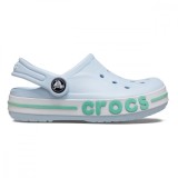 Saboti Crocs Toddler Bayaband Clog Albastru - Mineral Blue/Pistachio