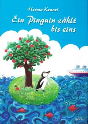 Ein Pinguin z&amp;auml;hlt bis eins foto