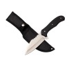 Cutit Supravietuire IdeallStore Full Tang 25cm, Otel Inoxidabil 440, Maner Lemn, Teaca Cordura, Vanatoare, Negru