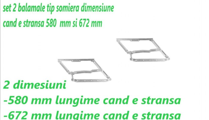 Set 2 balamale canapele tip somiera