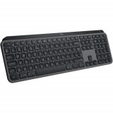 Tastatura Wireless Logitech MX Keys S, Iluminare, 2.4GHz&amp;Bluetooth,USB-C, US INTL Layout (Gri)
