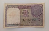 India bancnota 1 rupie rupee 1957 F
