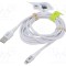 Cablu USB 2.0 Goobay Apple Lightning - USB A, 3m, alb, silicon