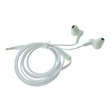 Cumpara ieftin Casti in-ear cu microfon, XO-EP39 87794, conector jack 3.5mm, control pe fir, lungime cablu 115 cm, albe