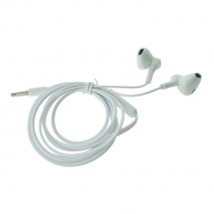 Casti in-ear cu microfon, XO-EP39 87794, conector jack 3.5mm, control pe fir, lungime cablu 115 cm, albe
