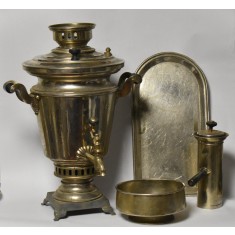 Samovar vechi nichelat A. Morozov - Tula Imperiul Rus / Rusia - cca.1900