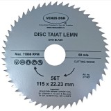 Disc polizor unghiular, pentru taiat lemn, 15x22.23mm, 56 dinti, Venus Dsh, 271601