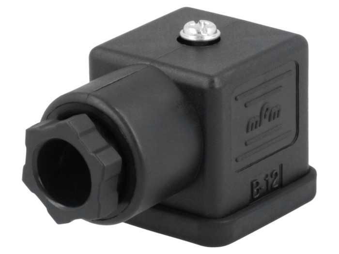Conector cu valvă Format A 18mm 3 PIN